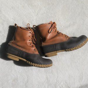 Men's LL Bean Duck Boots - 8", waterproof, sz 10EE